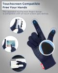 Aegend Touchscreen Winter Cycling Gloves - Blue