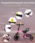 Foldable Tricycle for Kids 18 Months to 5 Years