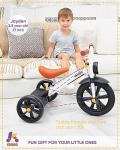 KRIDDO Kids 12-Inch Tricycle with Light