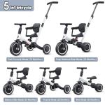 Toddler 4-in-1 Tricycle with Parent Push Handle