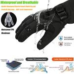 MOREOK Waterproof Winter Gloves for Cold Weather
