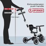 Toddler 4-in-1 Tricycle with Parent Push Handle