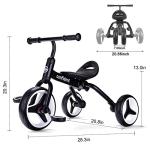 4-in-1 Folding Tricycle for Toddlers 2-5