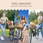 Women's Cruiser Front Bike Basket with Cup Holder