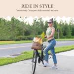 Women's Cruiser Front Bike Basket with Cup Holder