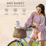 Women's Cruiser Front Bike Basket with Cup Holder