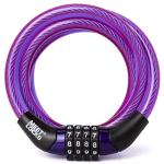 Lightweight Mini Bike Cable Lock for Kids - Purple
