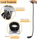 4-Digit Adjustable Cable Lock for Bikes - 32