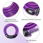 Lightweight Mini Bike Cable Lock for Kids - Purple