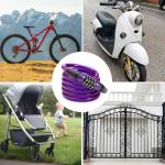Lightweight Mini Bike Cable Lock for Kids - Purple