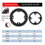 BUCKLOS 170mm Double/Triple Mountain Bike Crankset