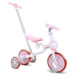 XIAPIA Kids Tricycle with Detachable Pedal and Training Wheels