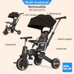 7-in-1 Foldable Toddler Tricycle Stroller Bike
