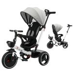 UBRAVOO 6-in-1 Baby Tricycle with Adjustable Canopy