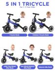 XJD 5-in-1 Adjustable Tricycle for Toddlers
