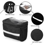 Insulated Front Bike Basket with Reflective Strip
