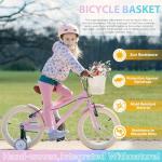 Woven Handlebar Bicycle Basket with Leather Strap