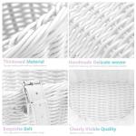 Woven Handlebar Bicycle Basket with Leather Strap