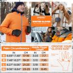 Winter Waterproof Thermal Gloves with Touchscreen for Biking
