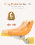 Yellow Toddler Tricycle with Bell for Ages 1-5