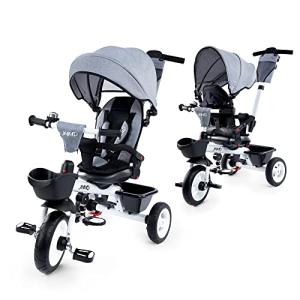 6-in-1 Kids Tricycle with Adjustable Handle and Canopy