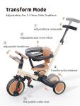 Toddler Tricycle with Push Handle for Kids