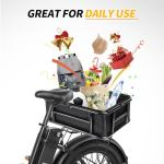 Large Waterproof Rear Bike Basket for Ebikes