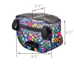 Kids Waterproof Bicycle Handlebar Basket Bag (Flower)