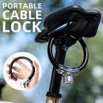 Portable Anti-Theft Bike Cable Lock with Keys