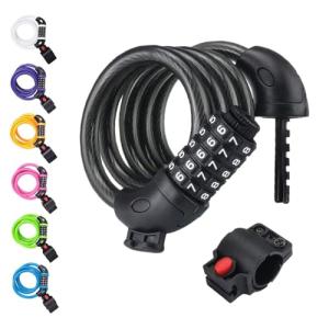 Secure 5-Digit Bike Lock Cable - 1.2m