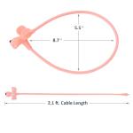 WOOQOTT Kids Cartoon Cable Lock - Light Pink