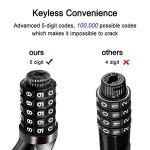 Secure 5-Digit Bike Lock Cable - 1.2m