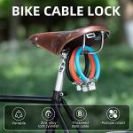 Portable Anti-Theft Bike Cable Lock with Keys