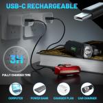 APECYC Rechargeable 1200 Lumen Bike Lights Set