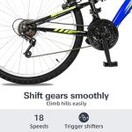 WEIZE 18-Speed Mountain Bike with Dual Suspension