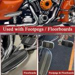 WOWTK Chrome Brake Pedal Pad for Harley Models