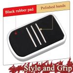 WOWTK Chrome Brake Pedal Pad for Harley Models