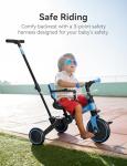 Toddler Tricycle with Parent-Controlled Push Handle