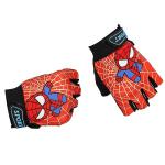 Kids Spider Superhero Bike Gloves (Red, Small)