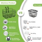 Adjustable Folding Front Bicycle Basket by Aikolesa