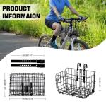 Adjustable Folding Front Bicycle Basket by Aikolesa