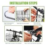 Adjustable Folding Front Bicycle Basket by Aikolesa