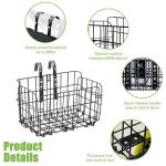 Adjustable Folding Front Bicycle Basket by Aikolesa