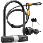 Heavy-Duty U Lock with Cable for Bikes
