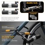 Heavy-Duty U Lock with Cable for Bikes