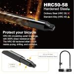 Heavy-Duty U Lock with Cable for Bikes