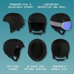 Retrospec Comstock Adult Ski & Snowboard Helmet
