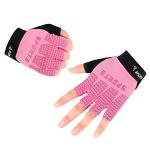 Pink Half Finger Gloves for Kids Cycling