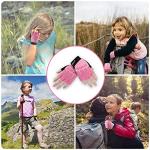 Pink Half Finger Gloves for Kids Cycling