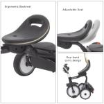 Foldable Toddler Trike with Lights and Pedals